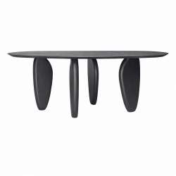 Echo C 001 dining table with sculptural base and natural inspiration