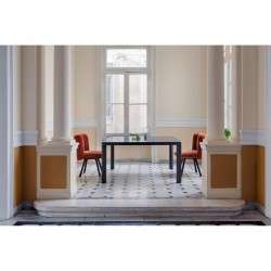 KABERA B dining table with glass top